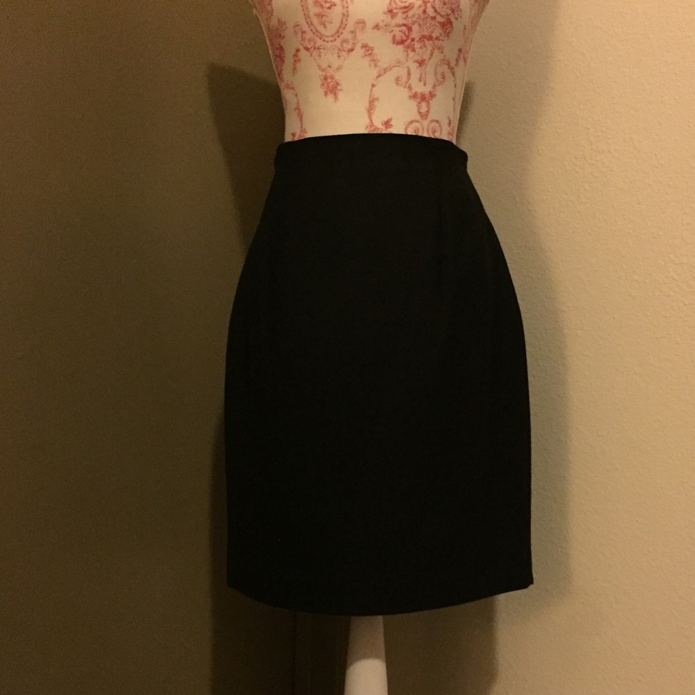 Valerie Stevens Gray Wool Skirt